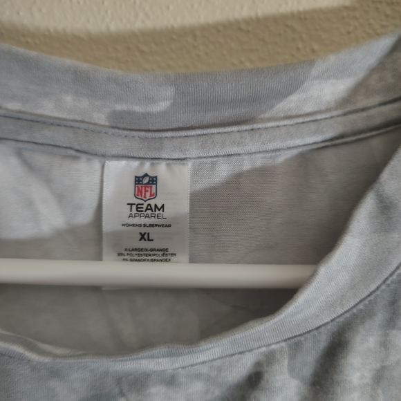 Green Bay Packers Women's Gray Camo Pajama Top - Picture 3 of 6